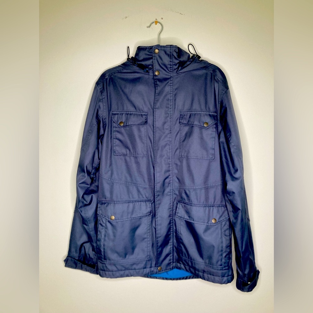 Sims Snowboarding Skiing Hooded Coat Jacket Navy